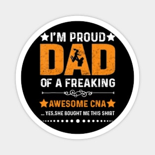 Vintage Proud Cna Dad Magnet